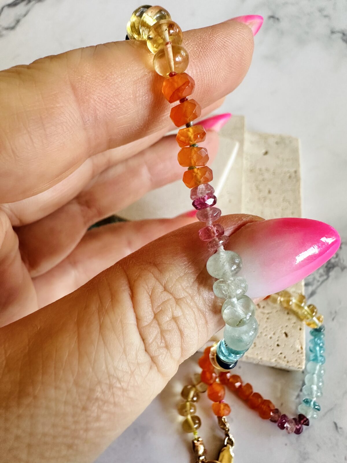 "Malibu Unicorn" Gemstone Necklace - Image 2