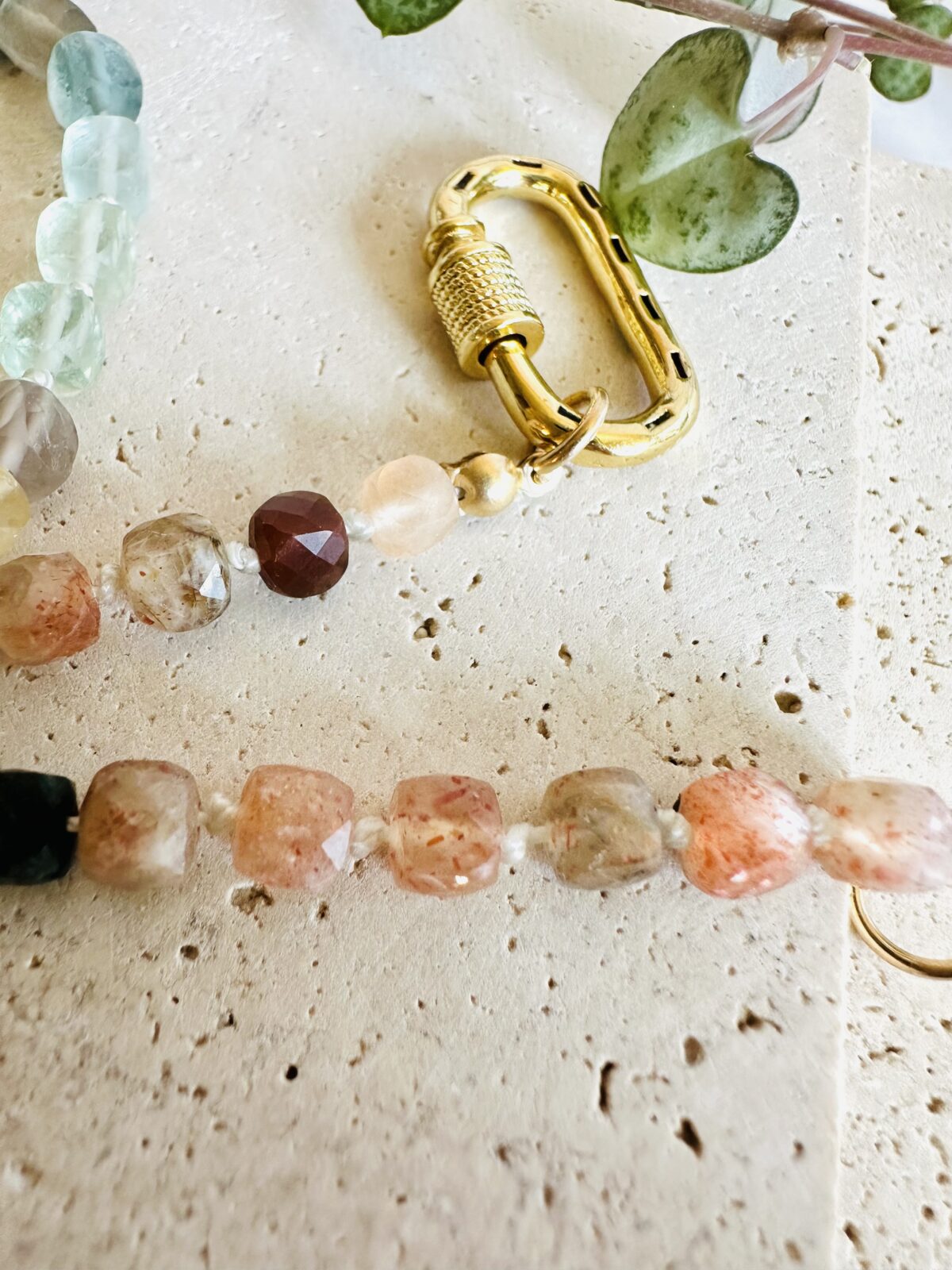 "Mossy Fall" Gemstone Necklace - Image 5