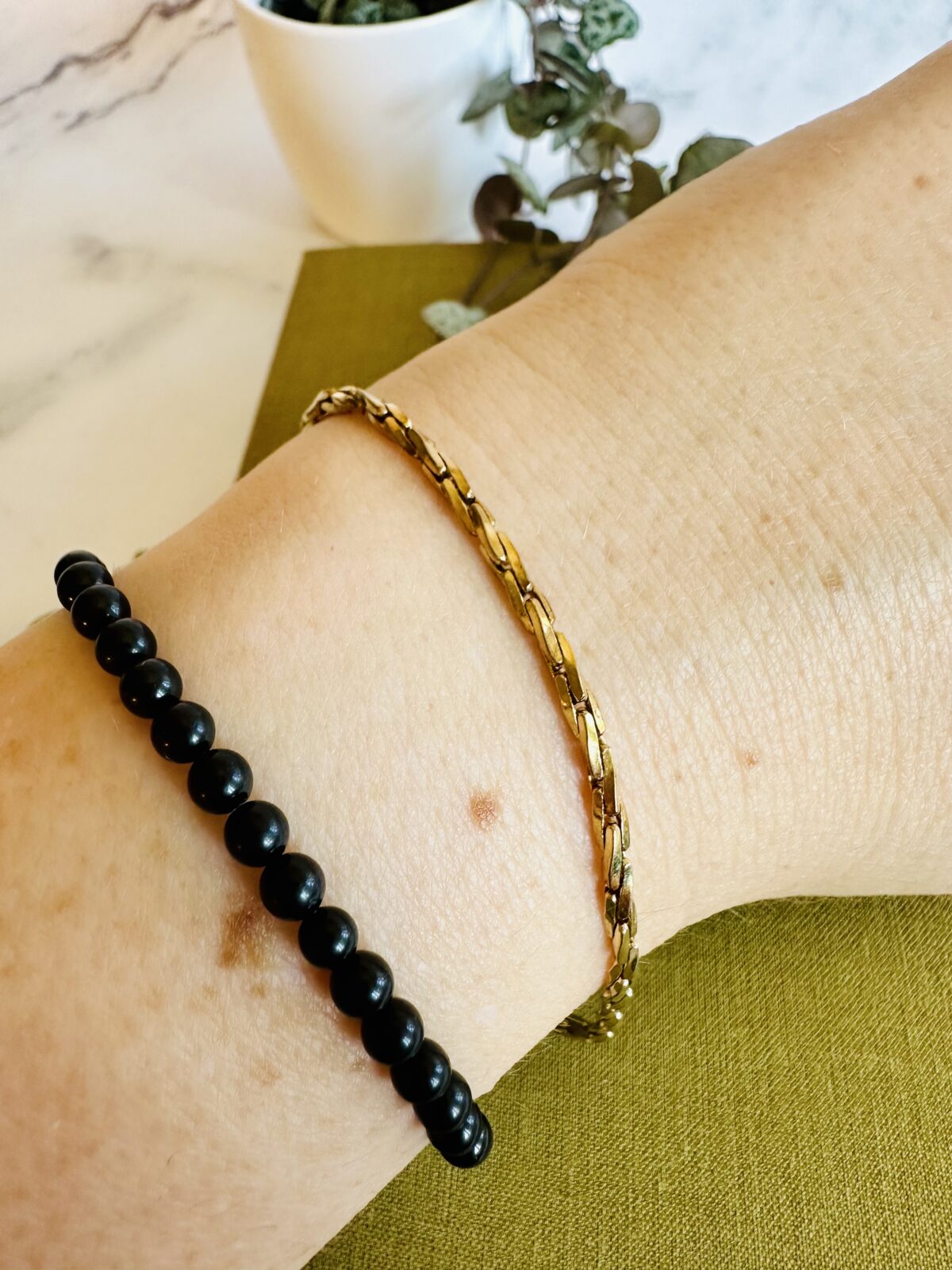 Vintage Twisted Bracelet 12k GF - Image 2