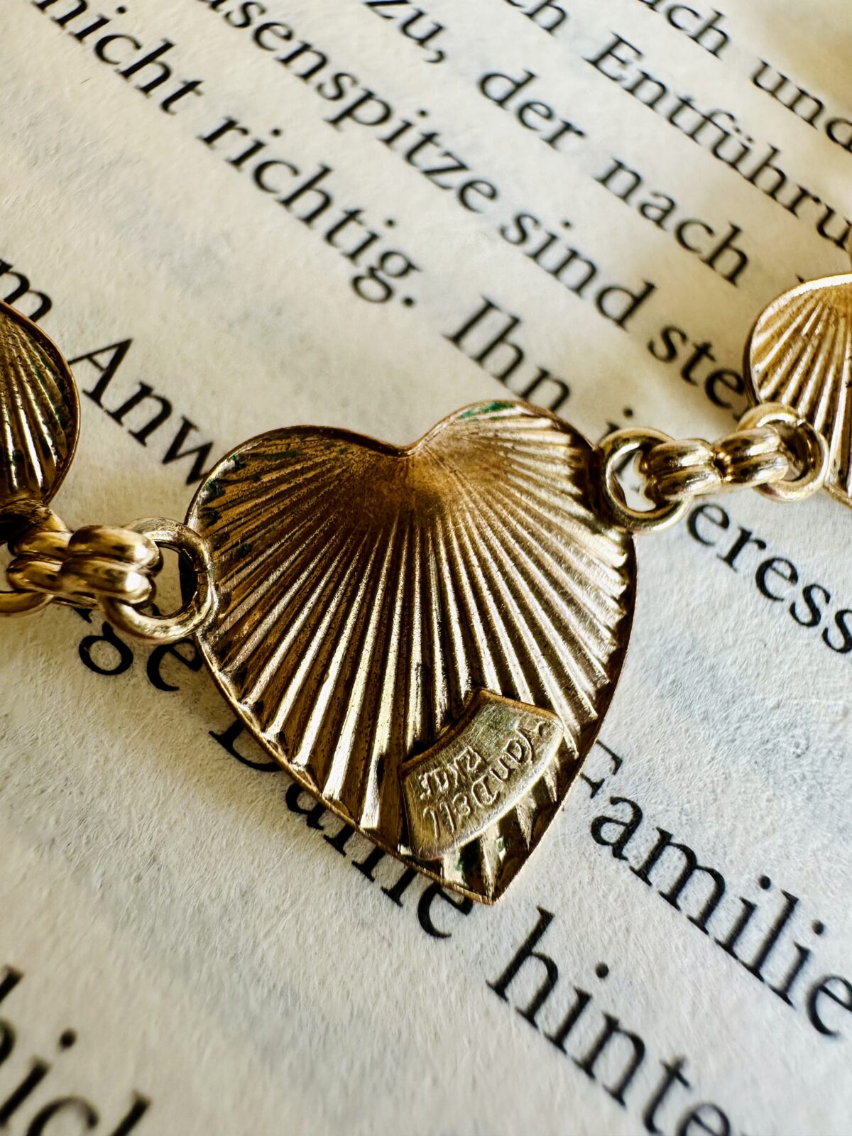 Vintage Heart Necklace 12k GF - Image 5
