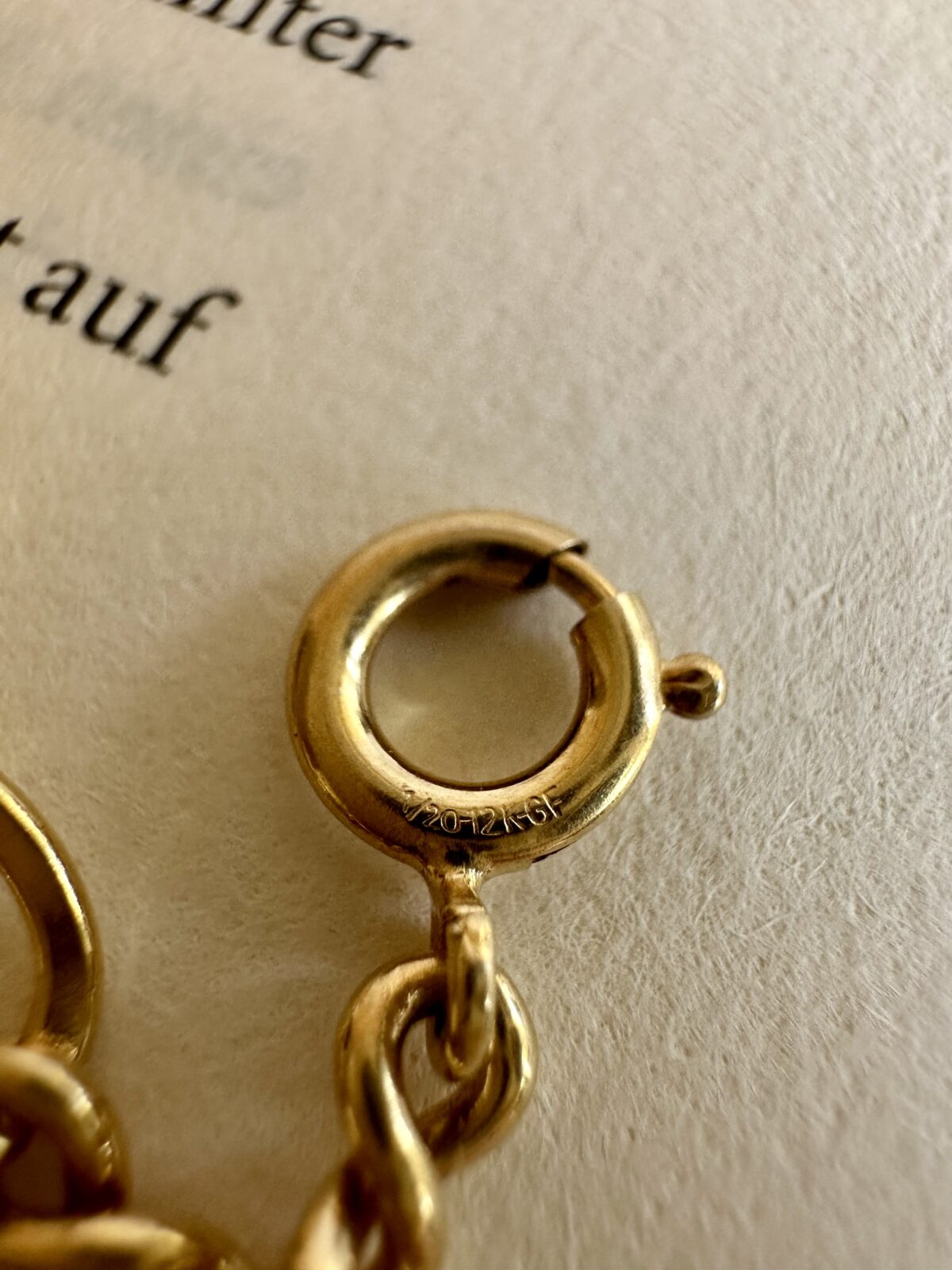 Vintage Cute Chain Bracelet 12k GF - Image 6