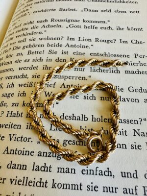 Vintage 9k Yellow Gold Rope Bracelet