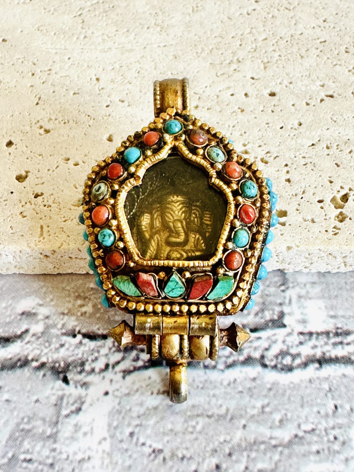 Vintage Tibetan Buddha Ghau Box handmade - Image 6