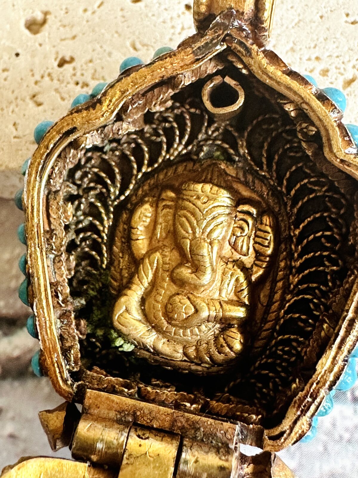 Vintage Tibetan Buddha Ghau Box handmade - Image 2