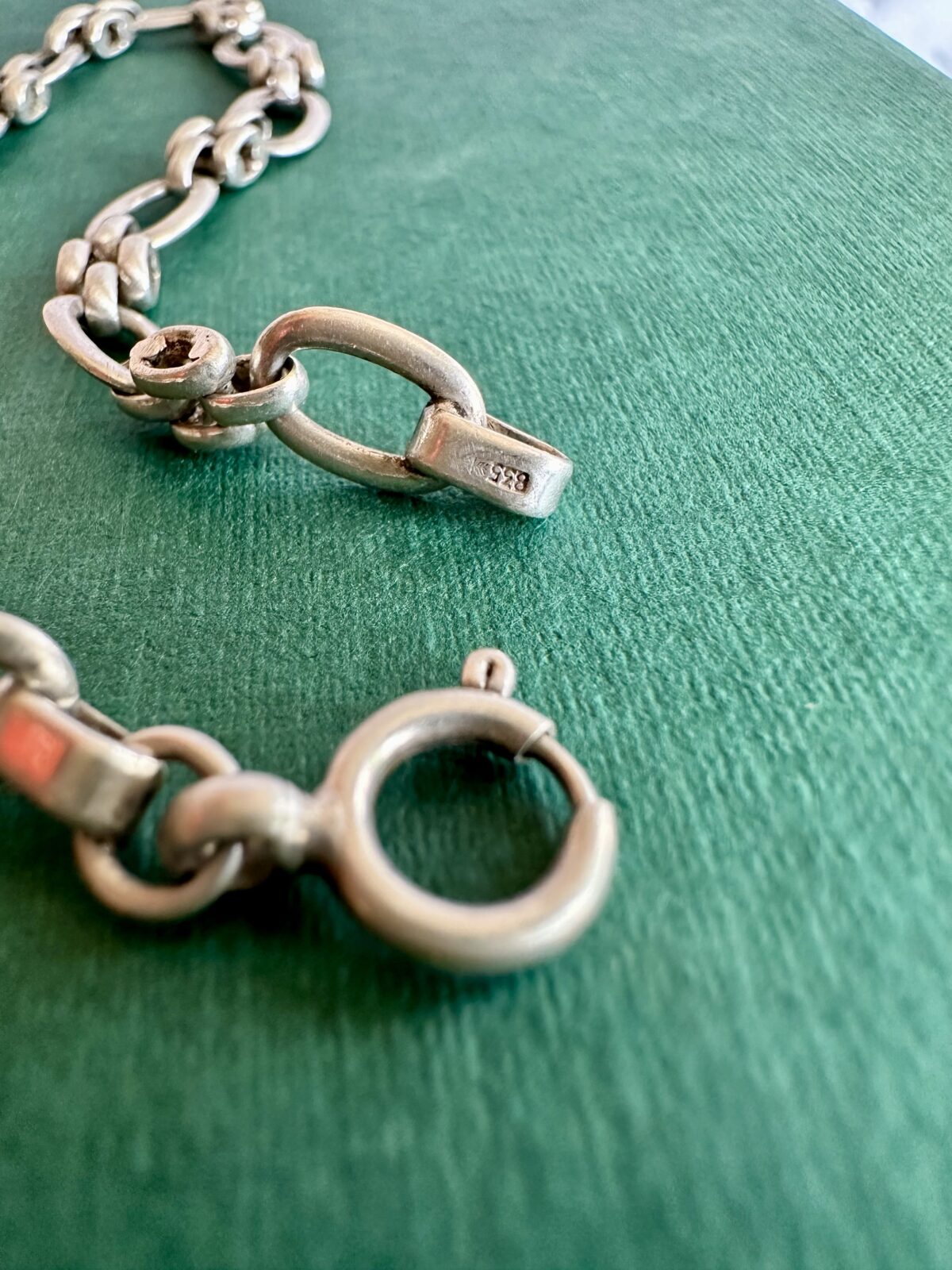 Vintage European Chain Bracelet 835 Silver - Image 3