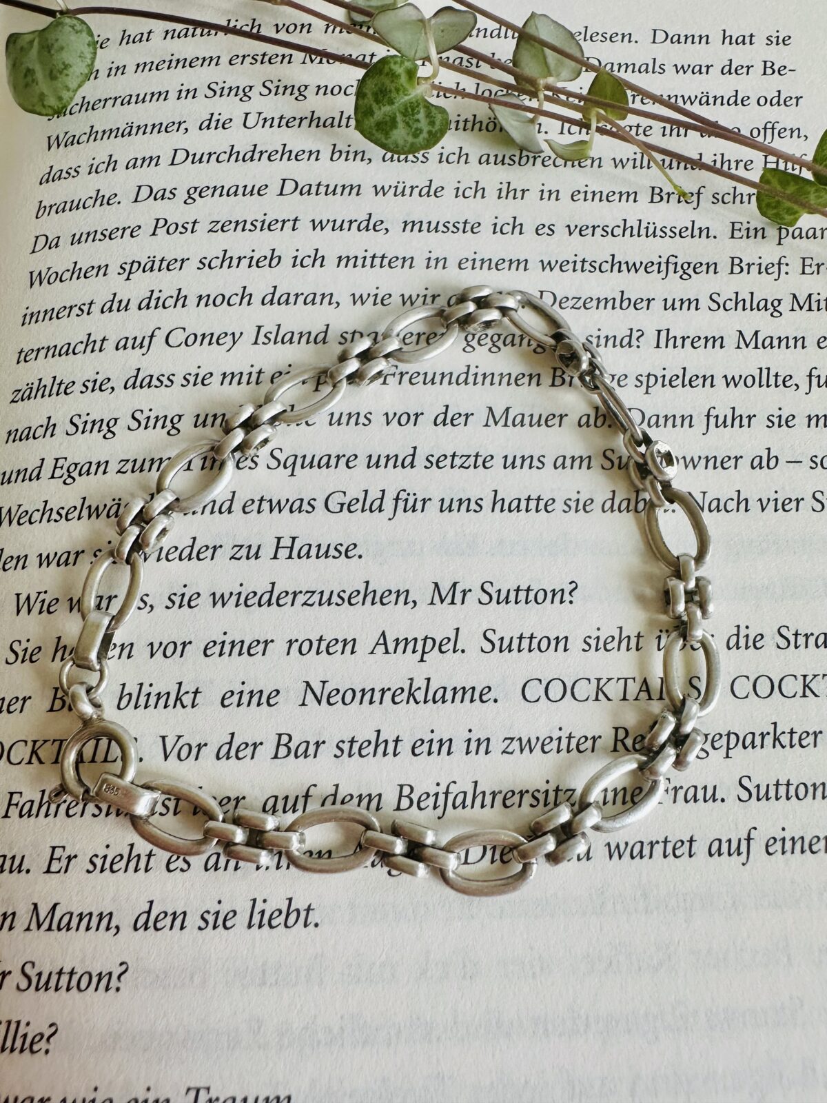 Vintage European Chain Bracelet 835 Silver