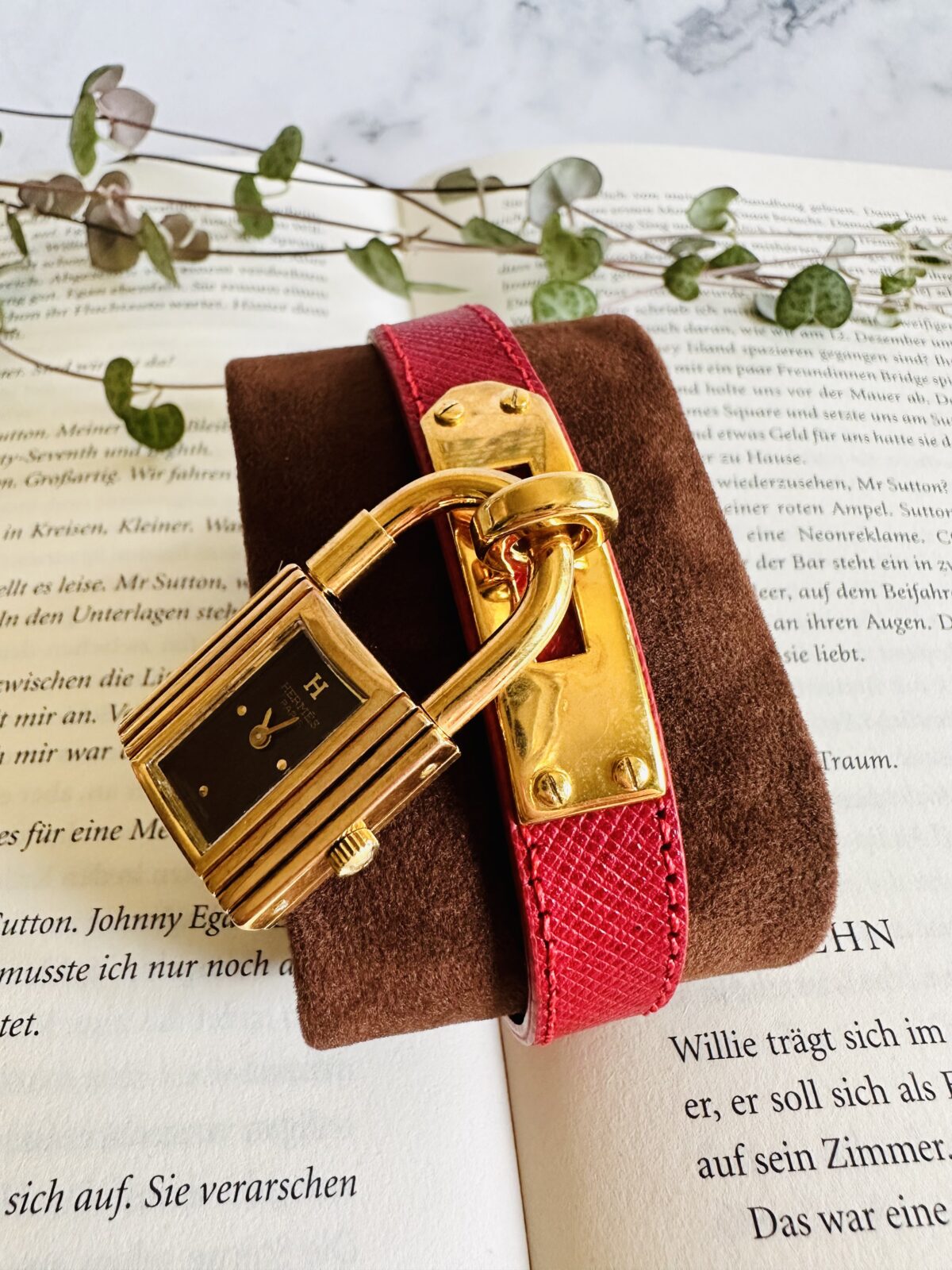 Vintage Hermès Kelly Burgundy Dial KE 1.201 Watch