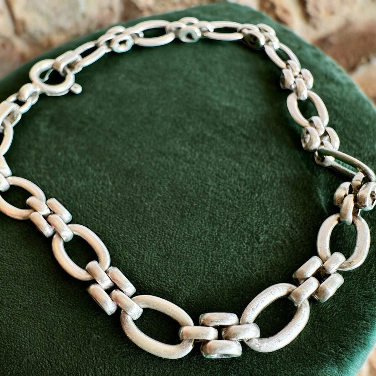 Vintage European Chain Bracelet 835 Silver - Image 4